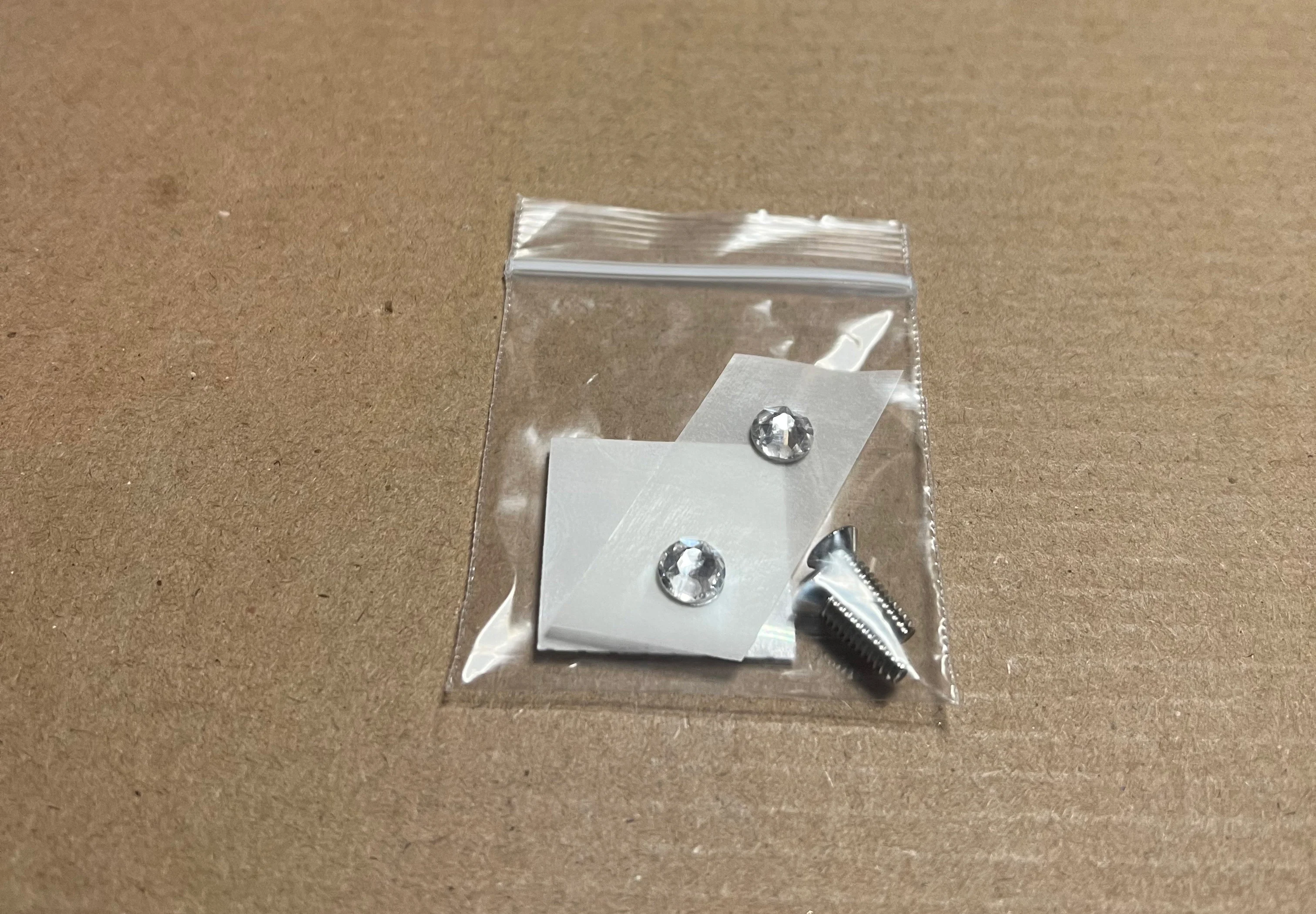 Replacement Hardware Packet (2 screws, 2 crystals)