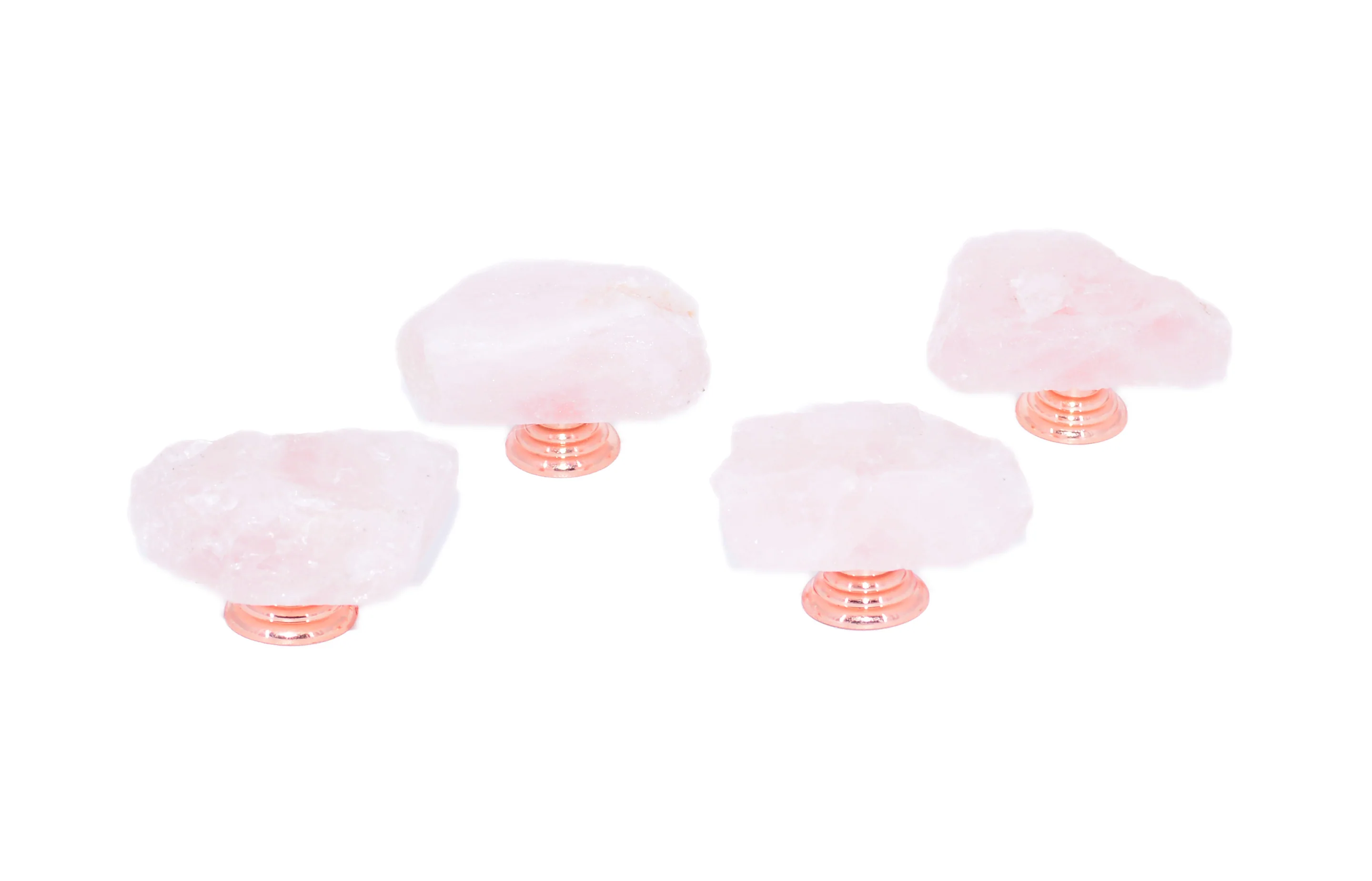 Rose Quartz Stone Drawer Knobs, Light Pink Cabinet Knobs (4 Pack), Pull Handle, Hardware Cabinet Knobs, Dresser Pulls (4 Pack)