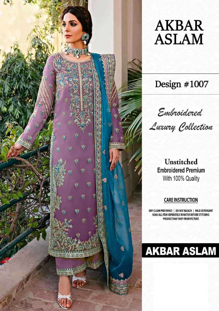 Akbar Aslam Organza Suit