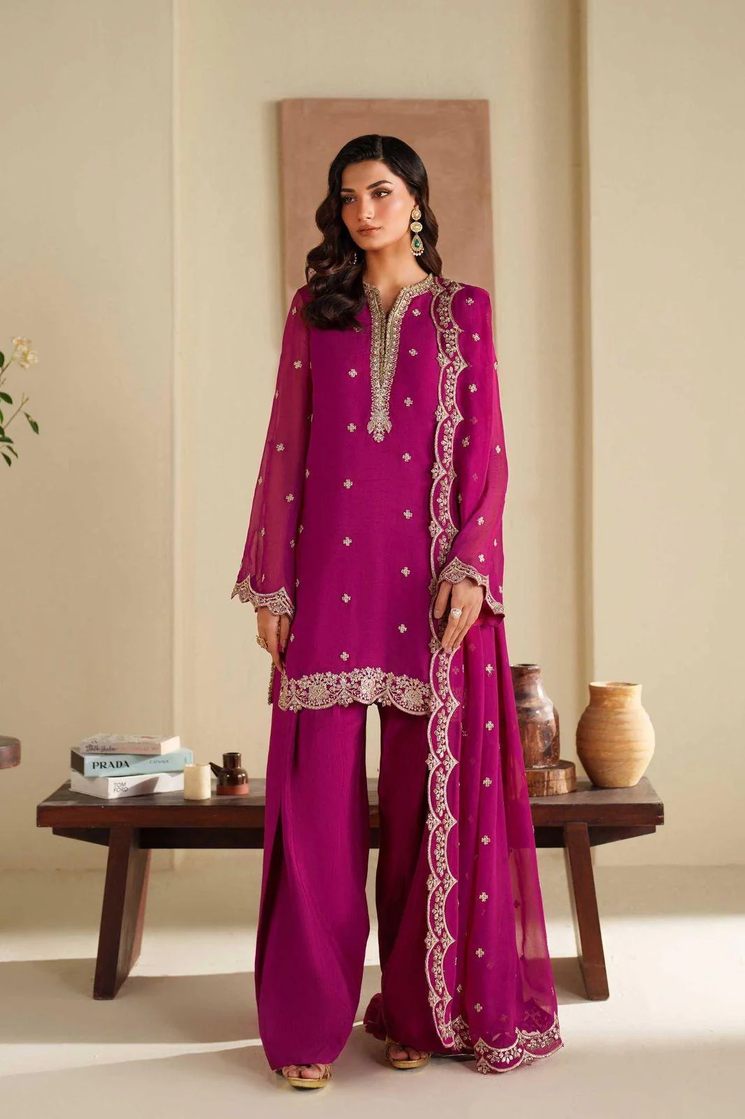 Akbar Aslam Chiffon Suit