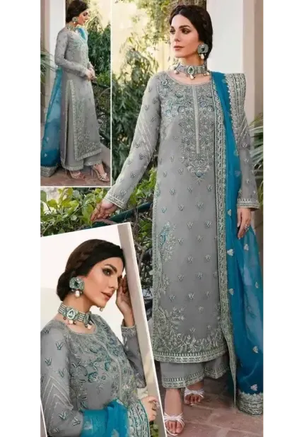 Akbar Aslam Organza Suit