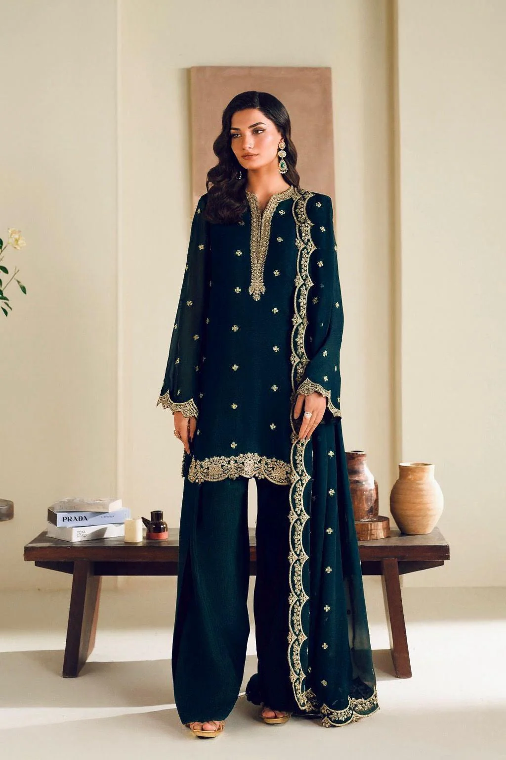 Akbar Aslam Chiffon Suit