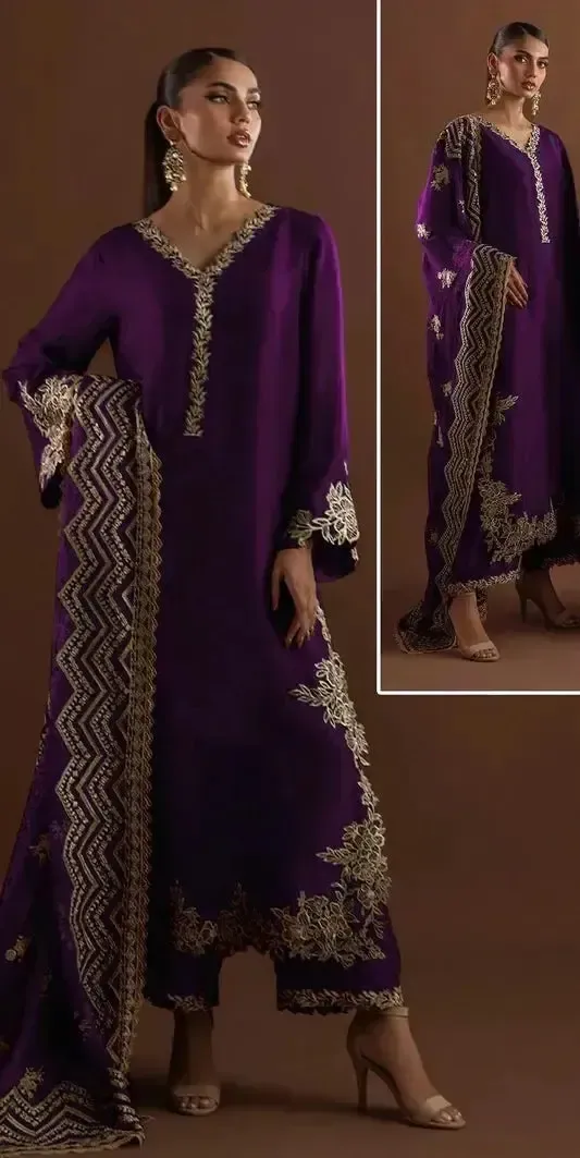 Zainab Chottani Silk Suit