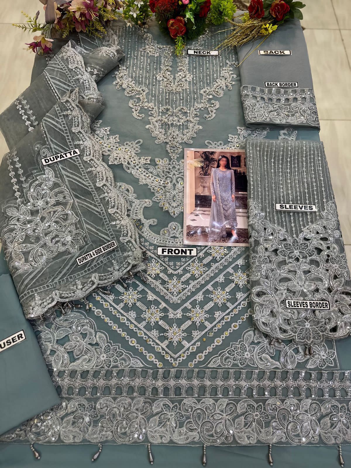 Maria B Organza Suit