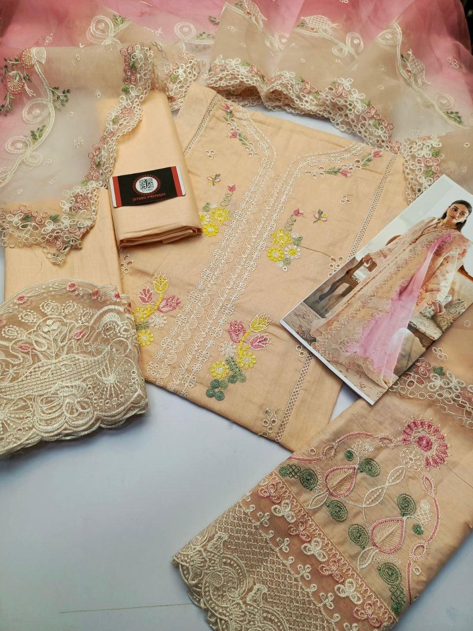 Qalamkar Cotton Suit