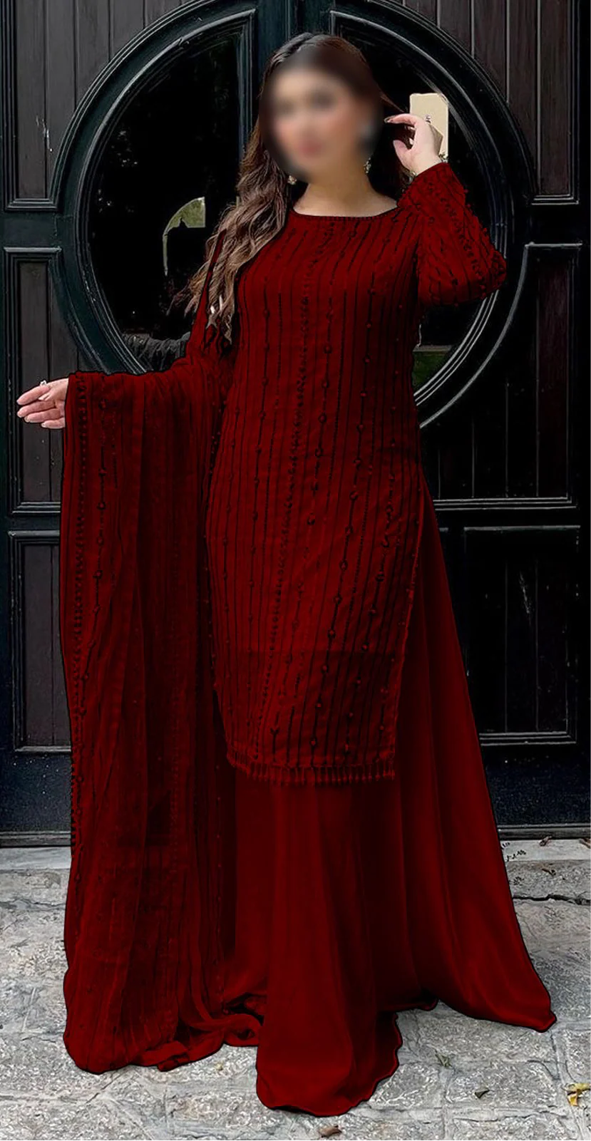 Maria B Chiffon Suit