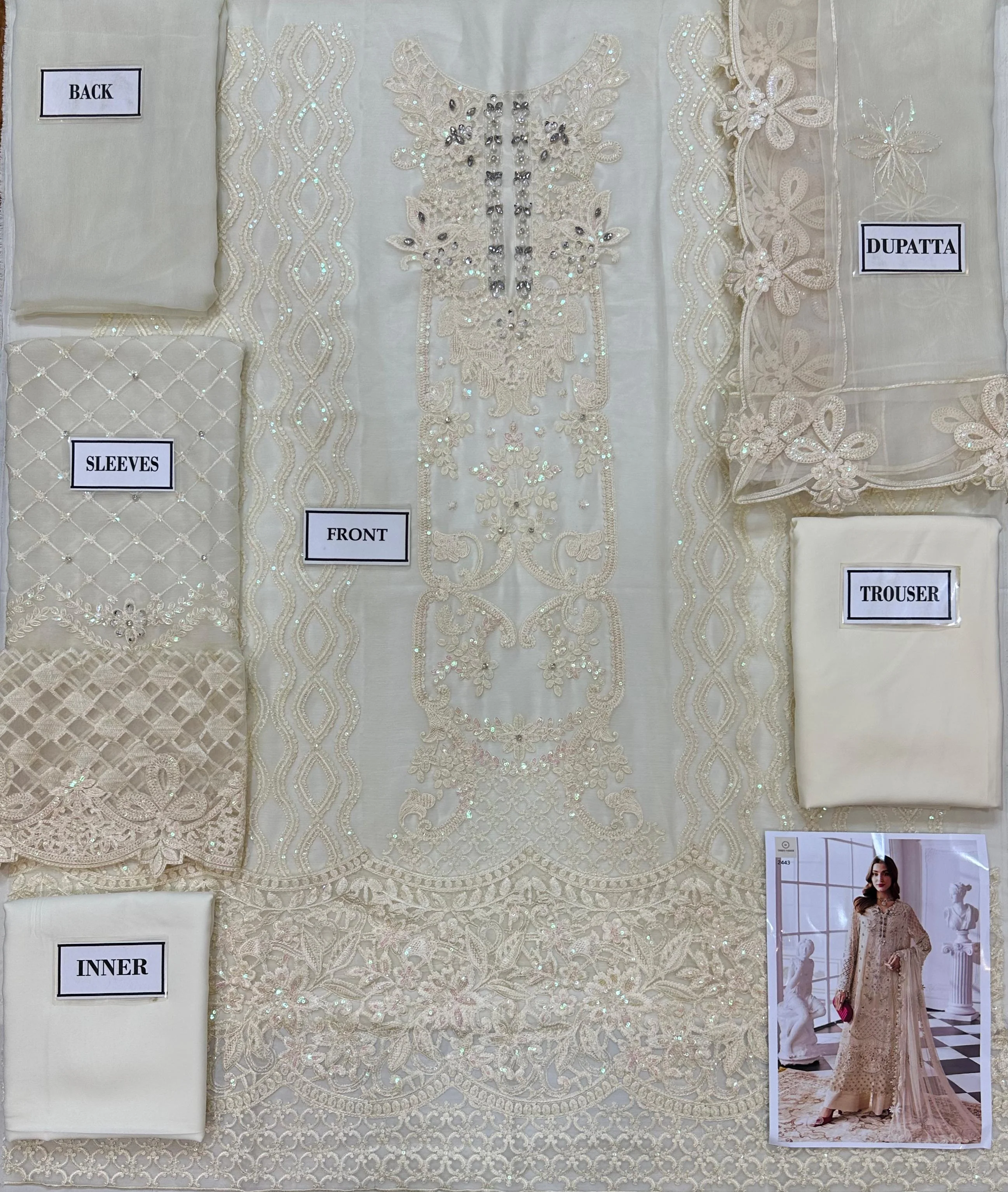 Maria B Chiffon Suit