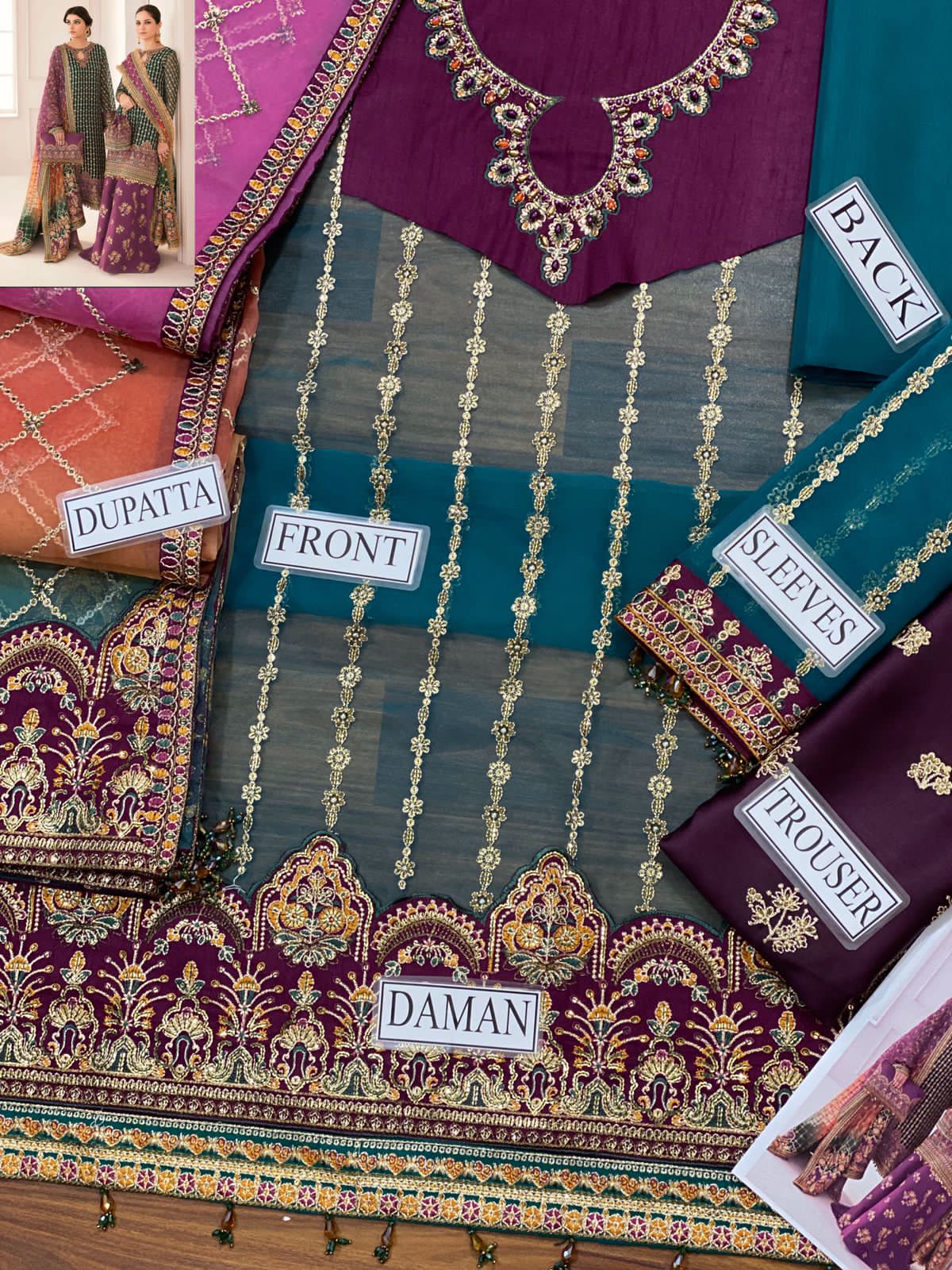 Baroque Organza Suit