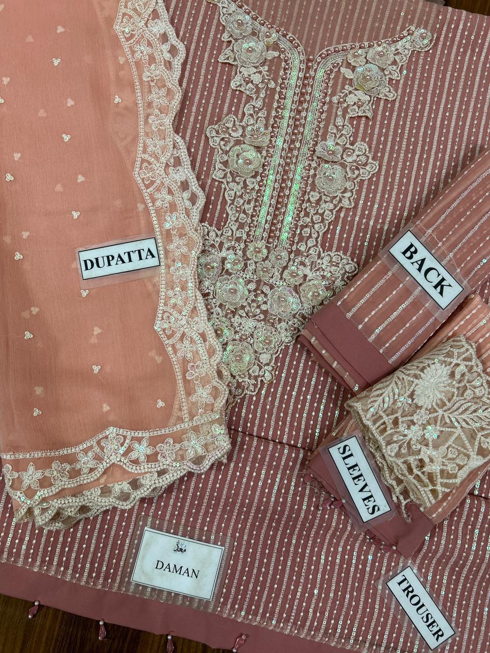 Maria B Chiffon Suit