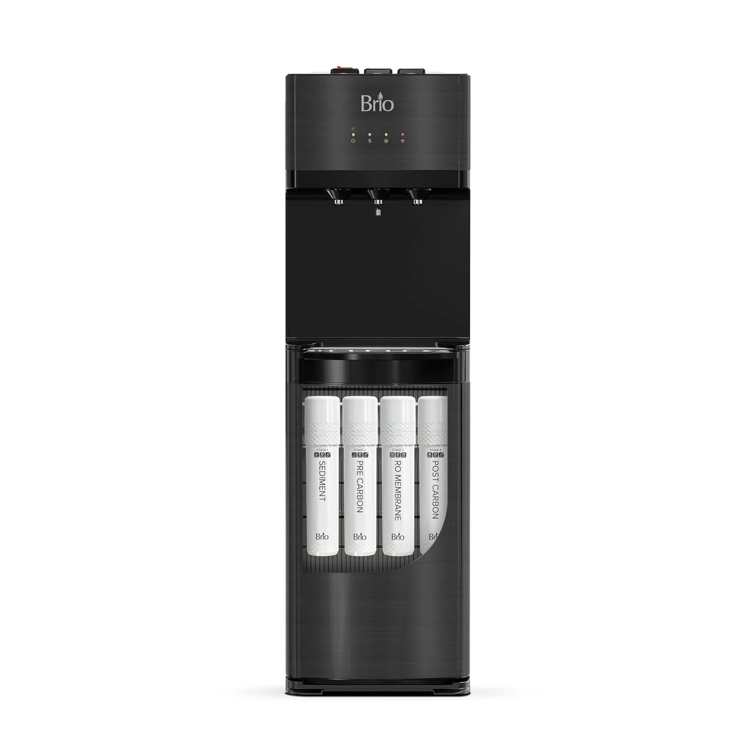 Brio Self-Cleaning Bottleless Water Dispenser, UL Listed, Stainless Steel Drinking Water Filter