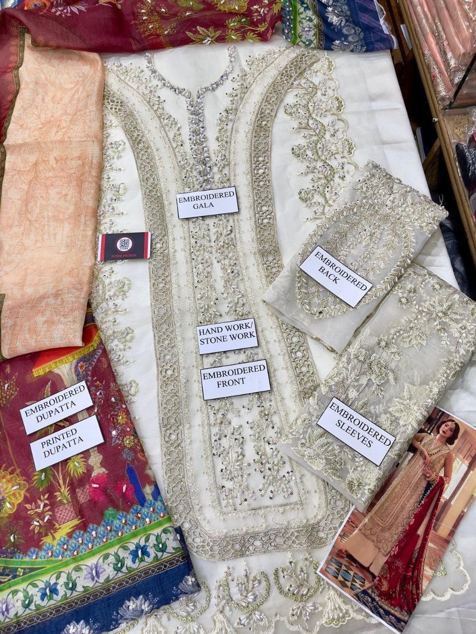 Crimson Organza Suit