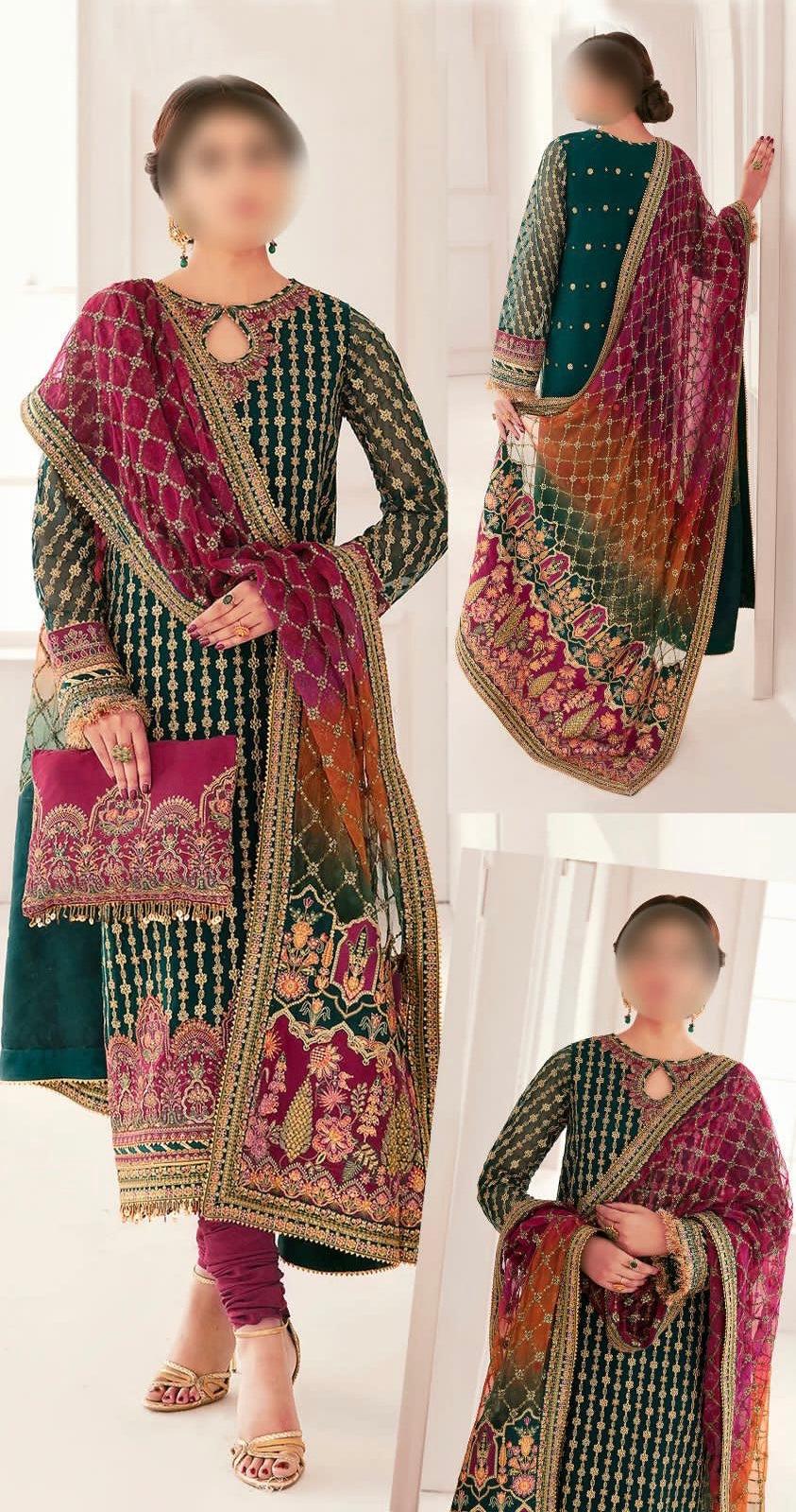 Baroque Chiffon Suit