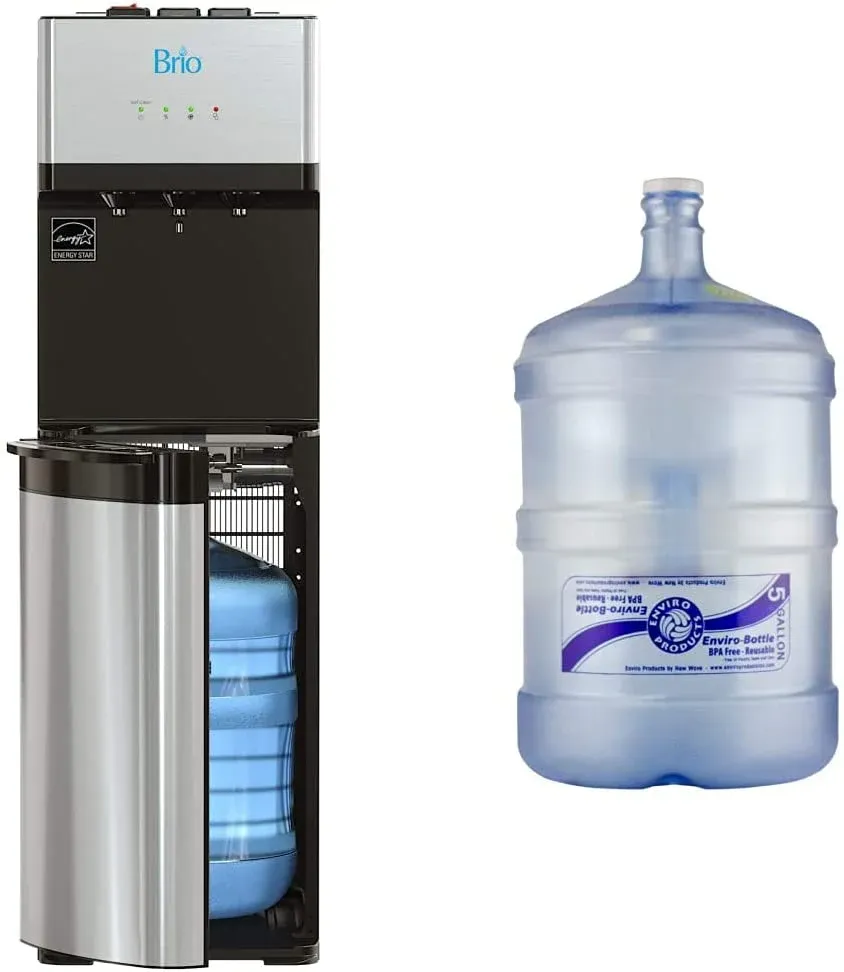 Brio Self Cleaning Bottom Loading Water Cooler Water Dispenser- 3 Temperature Settings