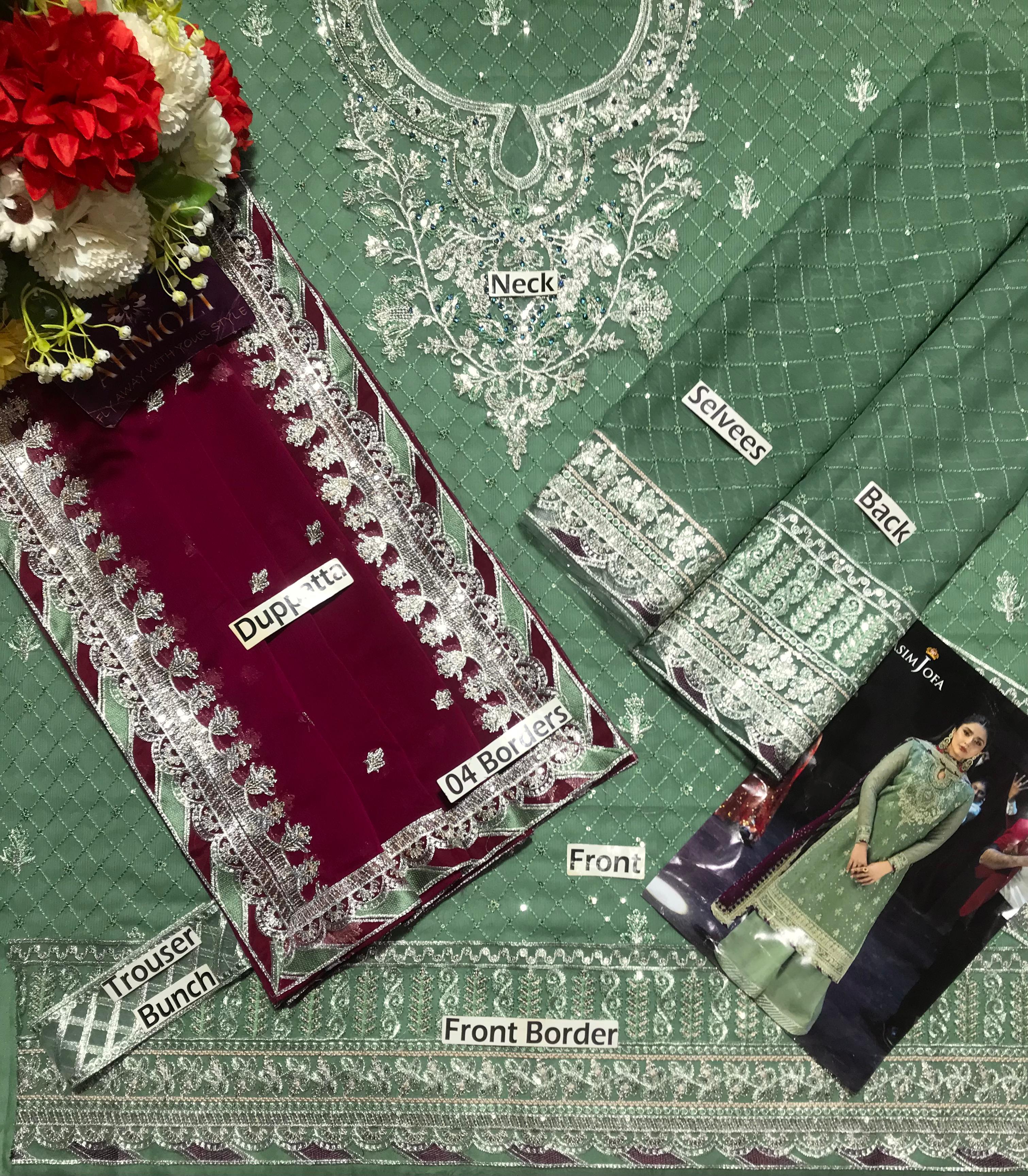 Asim Jofa Chiffon Suit