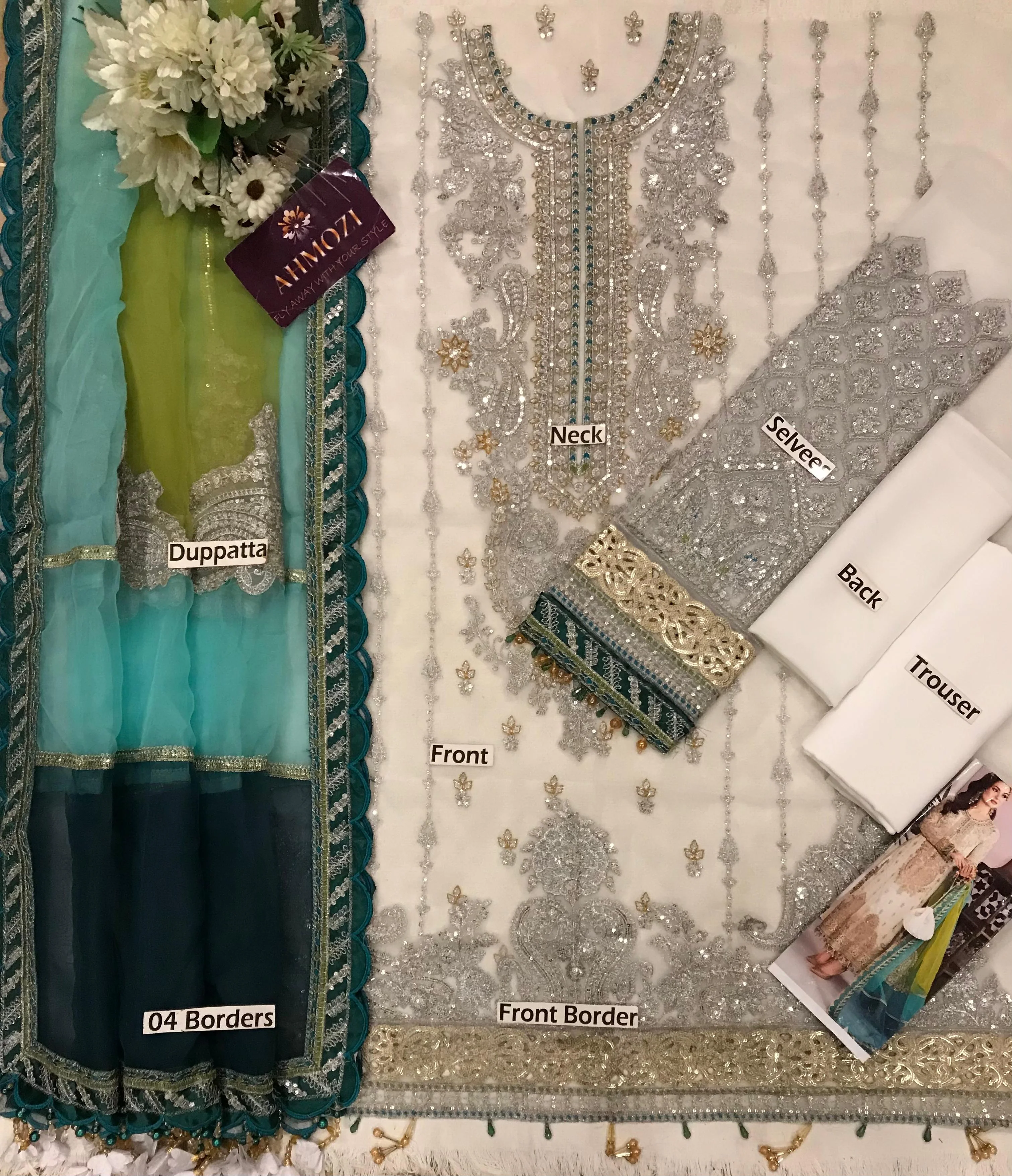 Maria B Chiffon Suit