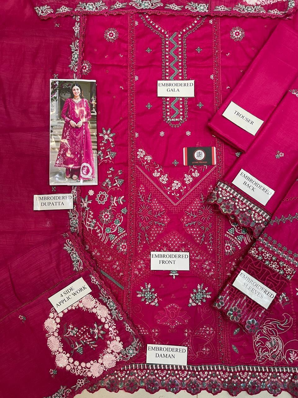 Qalamkar Cotton Suit