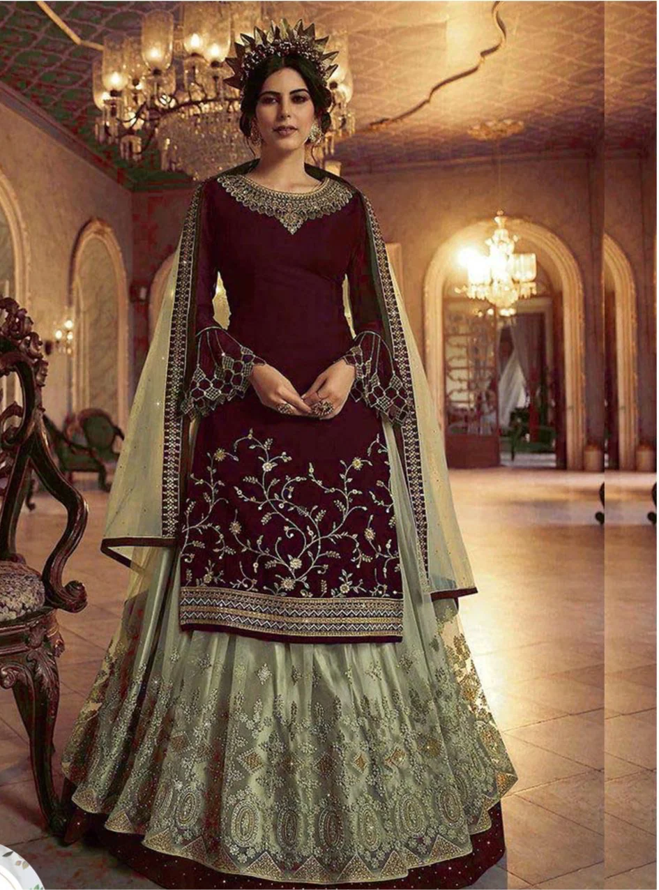 Indian Chiffon Bridal Suit