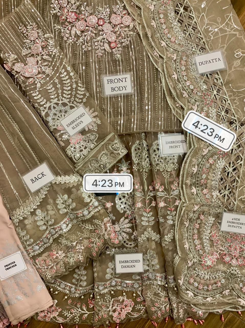 Maria B Organza Maxi