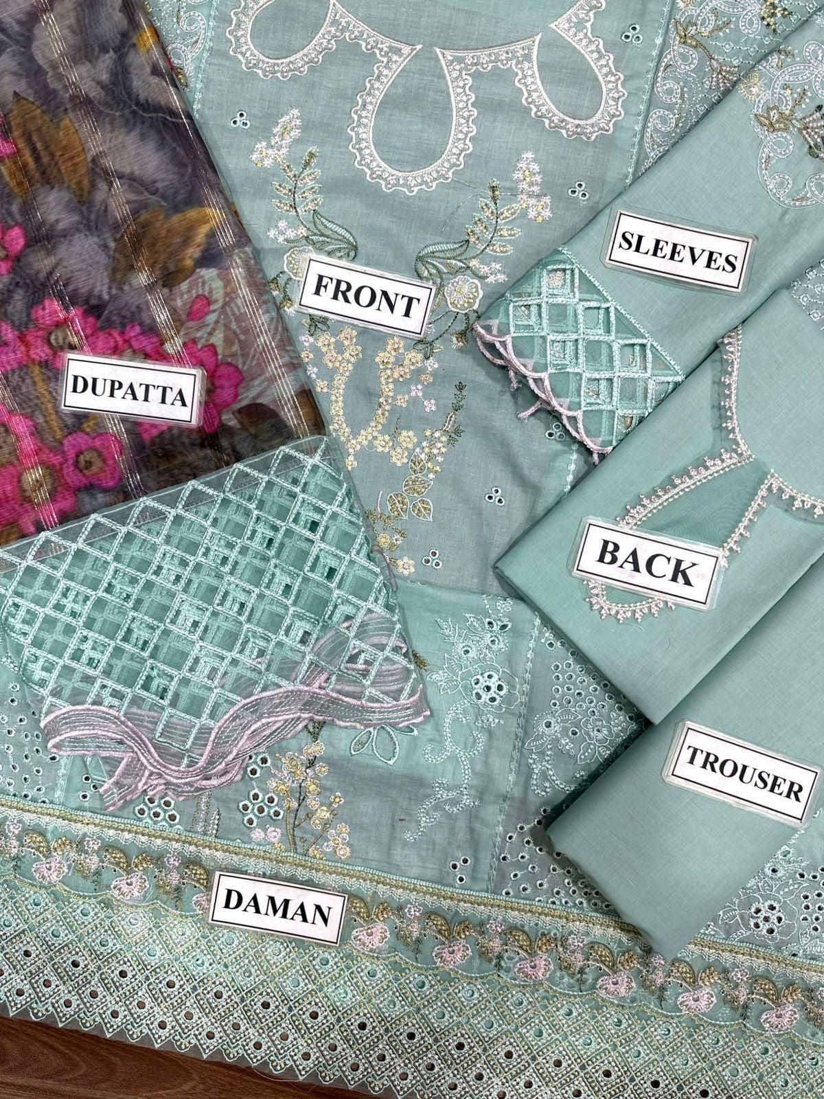 Qalamkar Cotton Suit