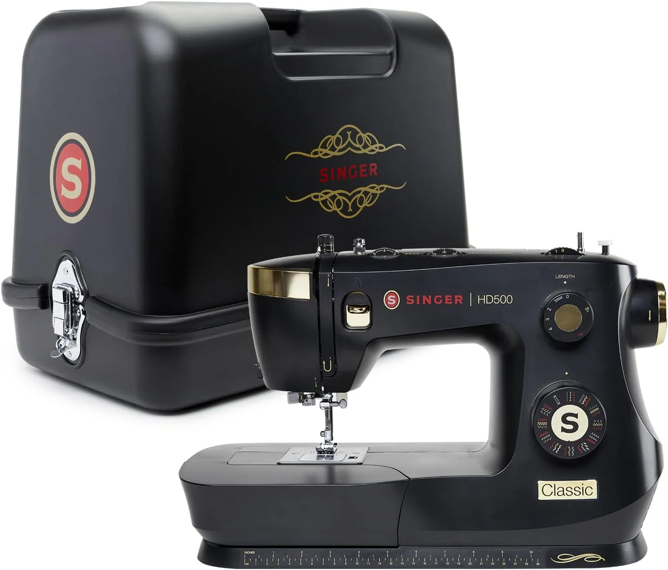 SINGER Special Edition Super Bundle | Vintage Style Heavy Duty 500 Classic Sewing Machine Plus Carrying Case