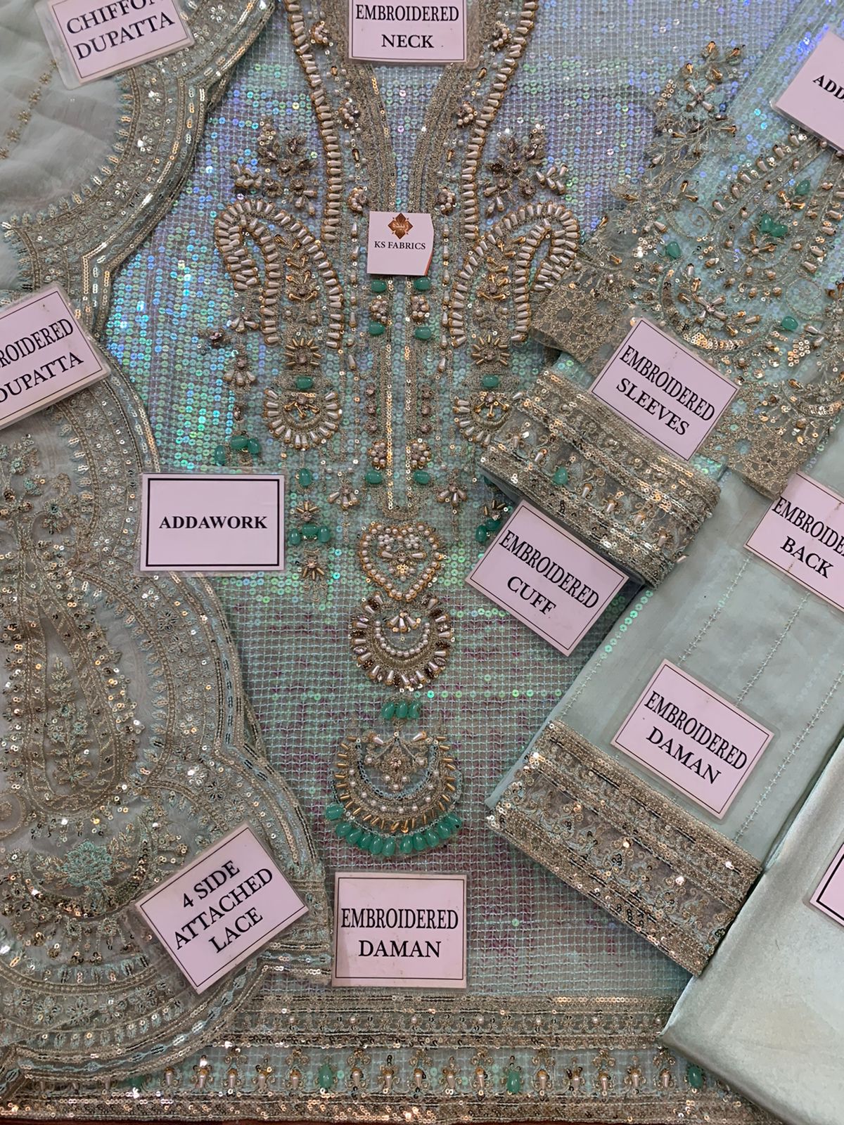 Maria B Chiffon Suit