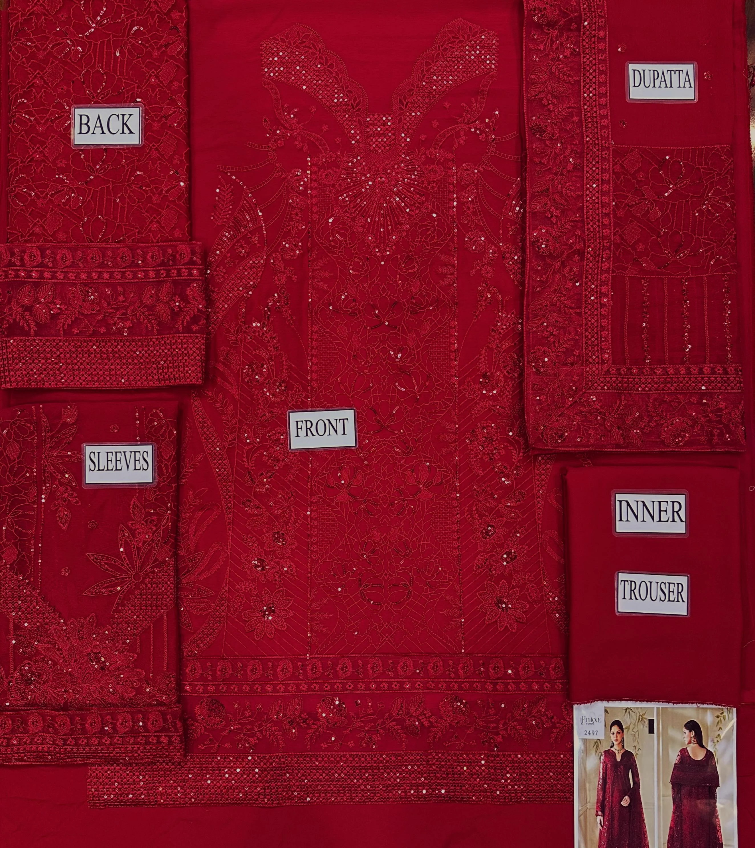 Baroque Chiffon Suit