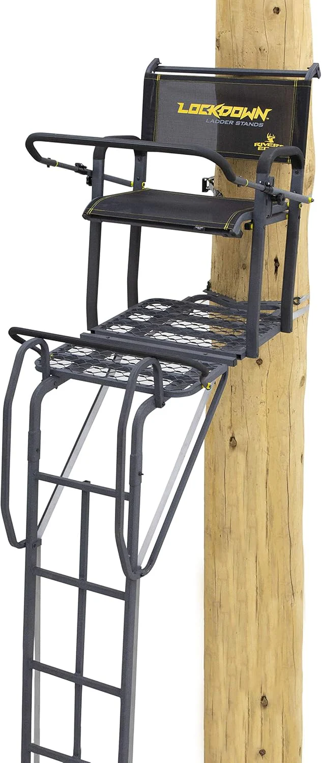 Rivers Edge 1-Man Lockdown Ladder Treestand and Concealment Kit, Each Sold Separately