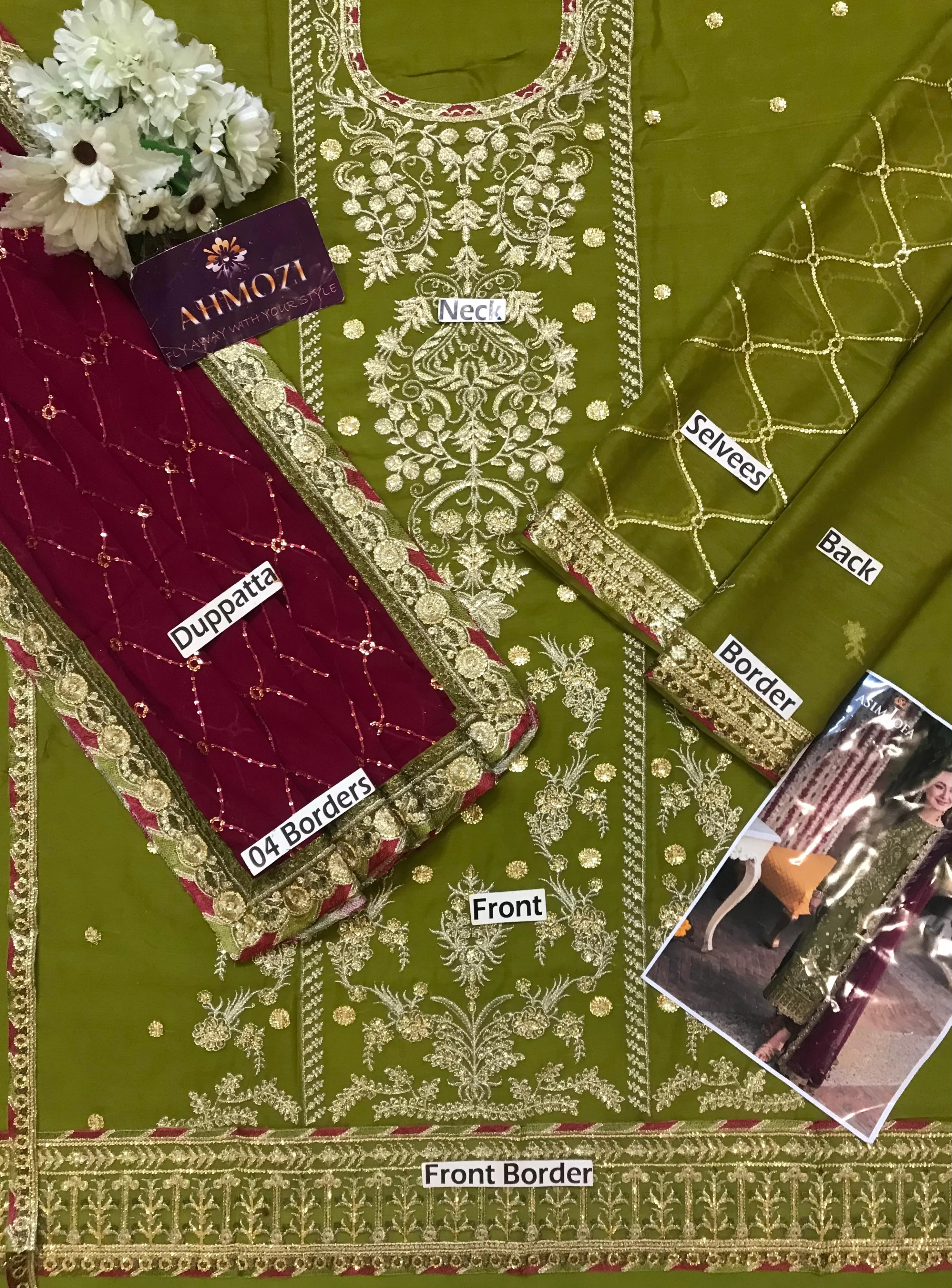 Asim Jofa Chiffon Suit