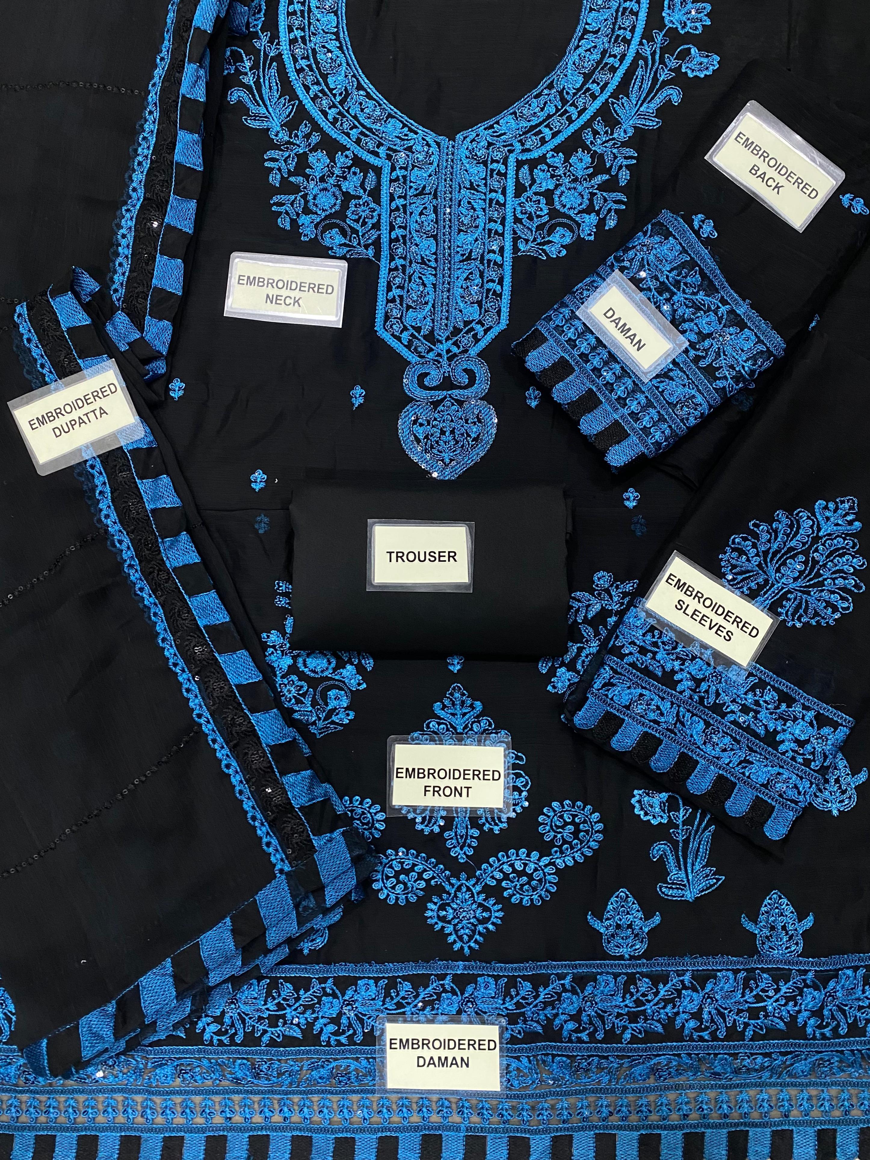 Asim Jofa Chiffon Suit