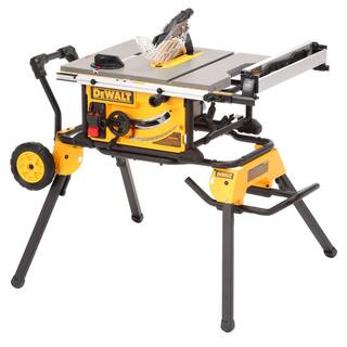 DWE7491RS 15 Amp Corded 10 in. Job Site Table Saw with Rolling Stand