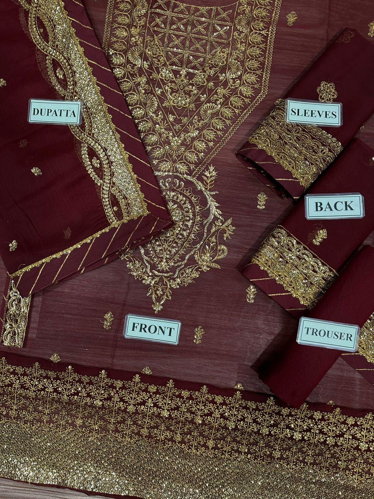 Asim Jofa Chiffon Suit