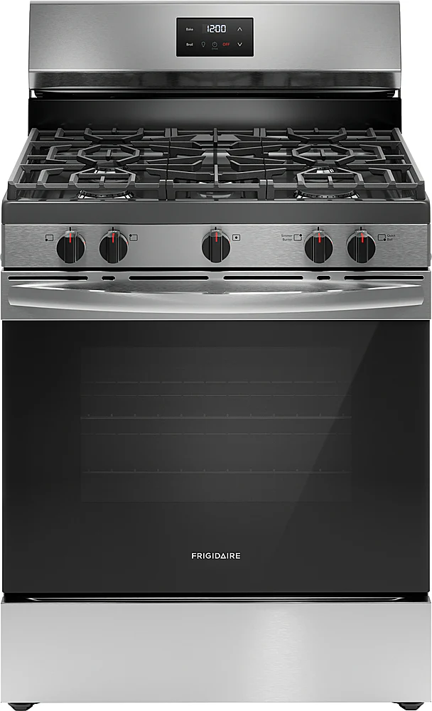 Frigidaire 5.1 Cu. Ft Freestanding Gas Range with Quick Boil Burner ¨C Stainless Steel