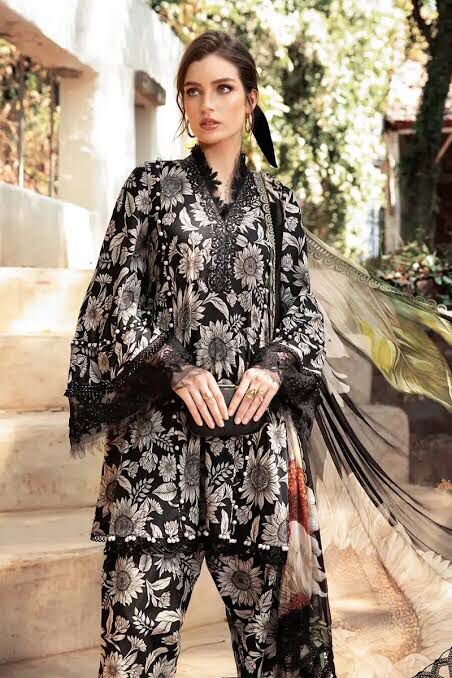 M Print Lawn Suit