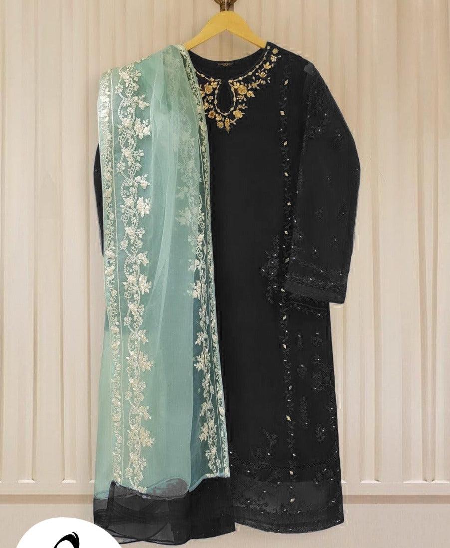 Agha Noor Organza Suit