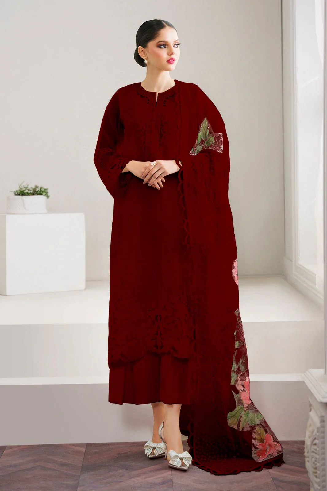 Baroque Organza Suit