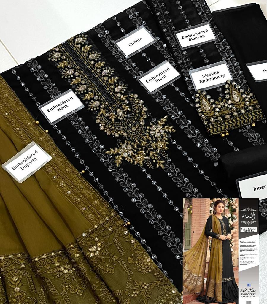 Maria B Chiffon Suit