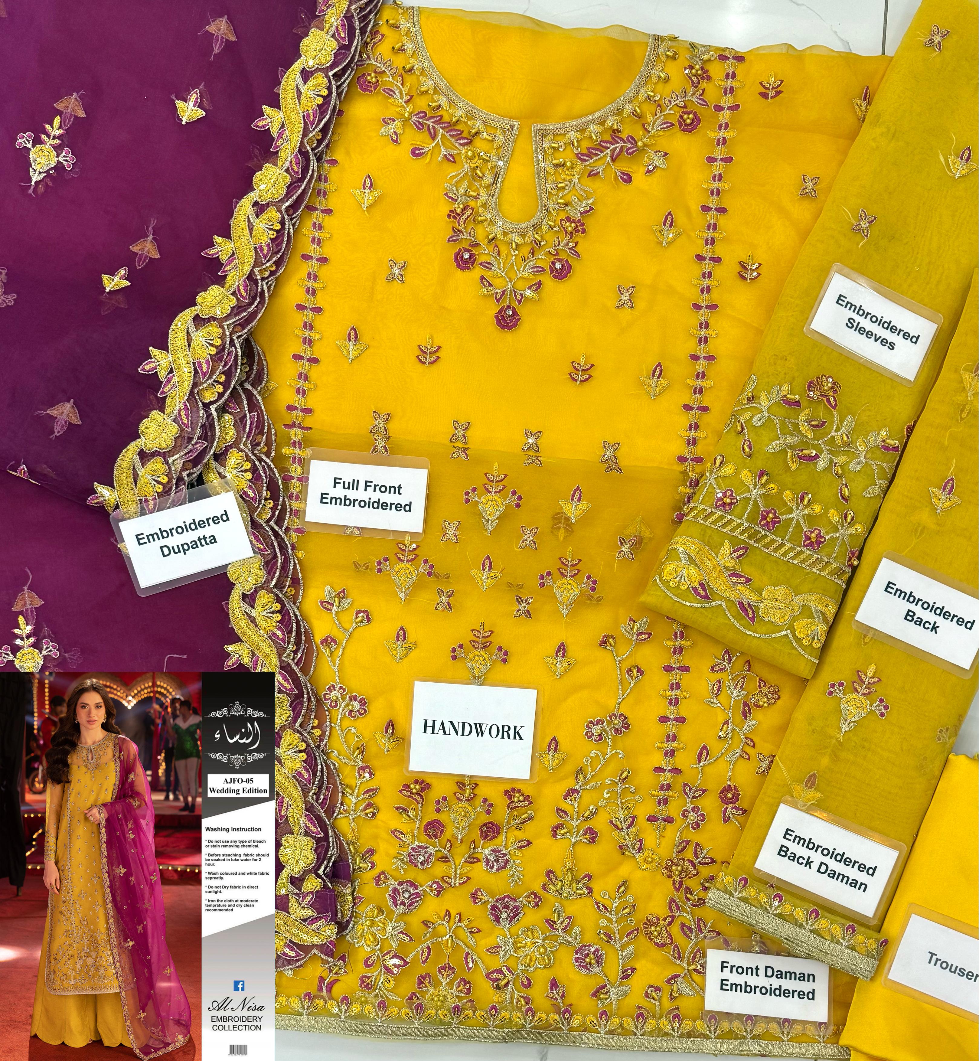 Asim Jofa Organza Suit