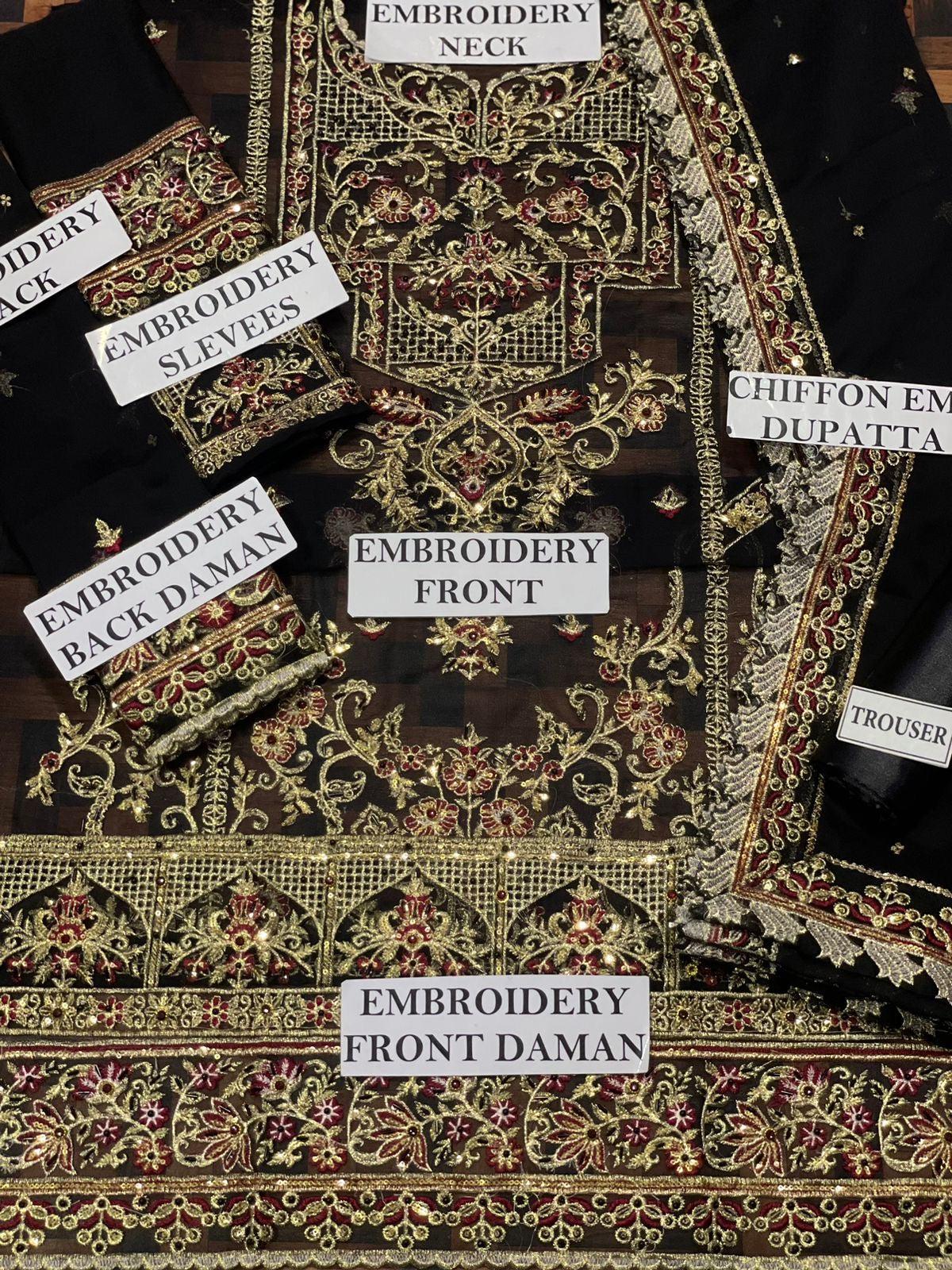 Asim Jofa Chiffon Suit