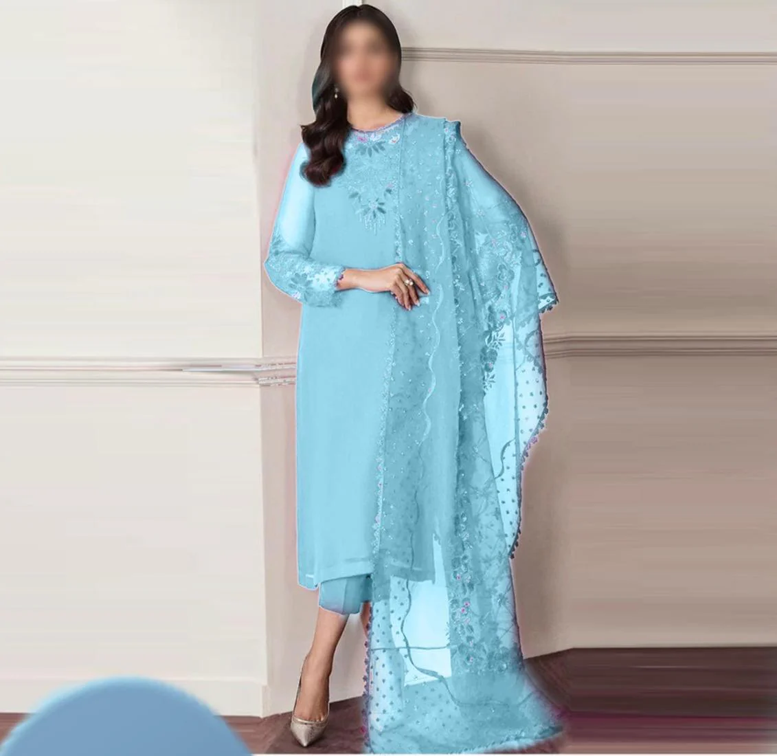 Baroque Chiffon Suit