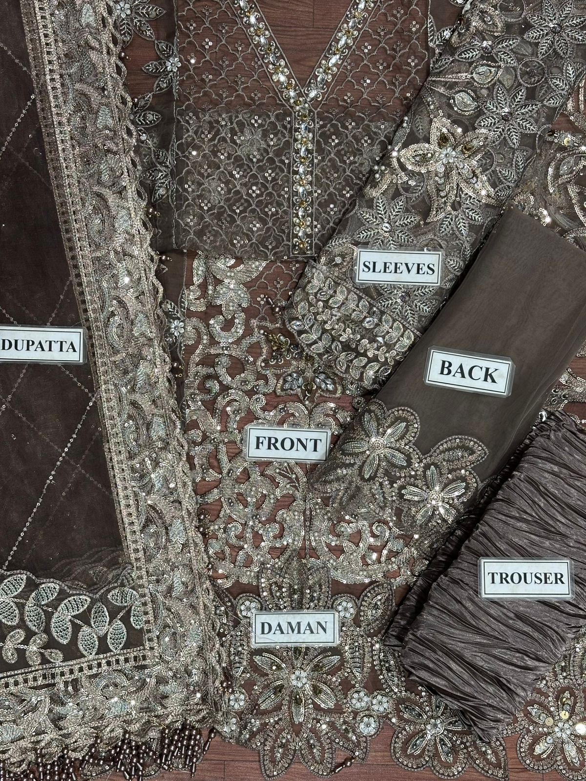 Maria B Organza Suit