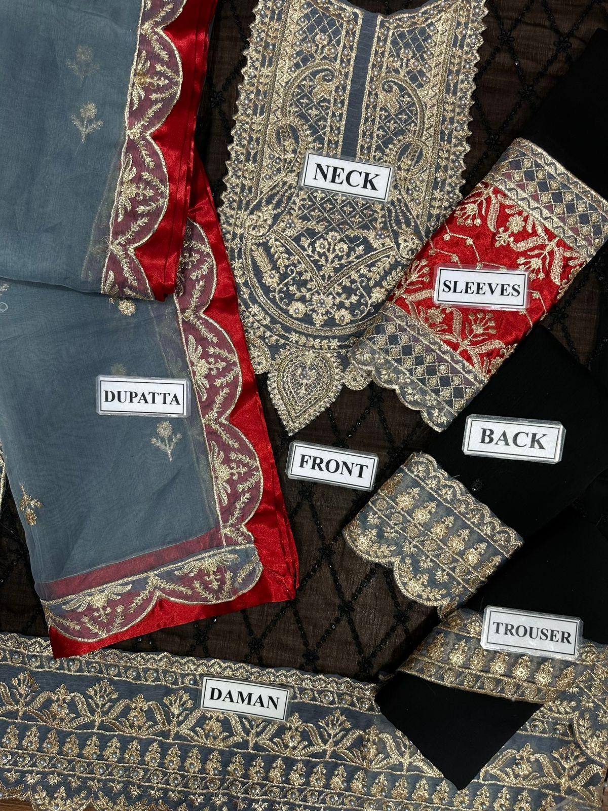 Asim Jofa Chiffon Suit