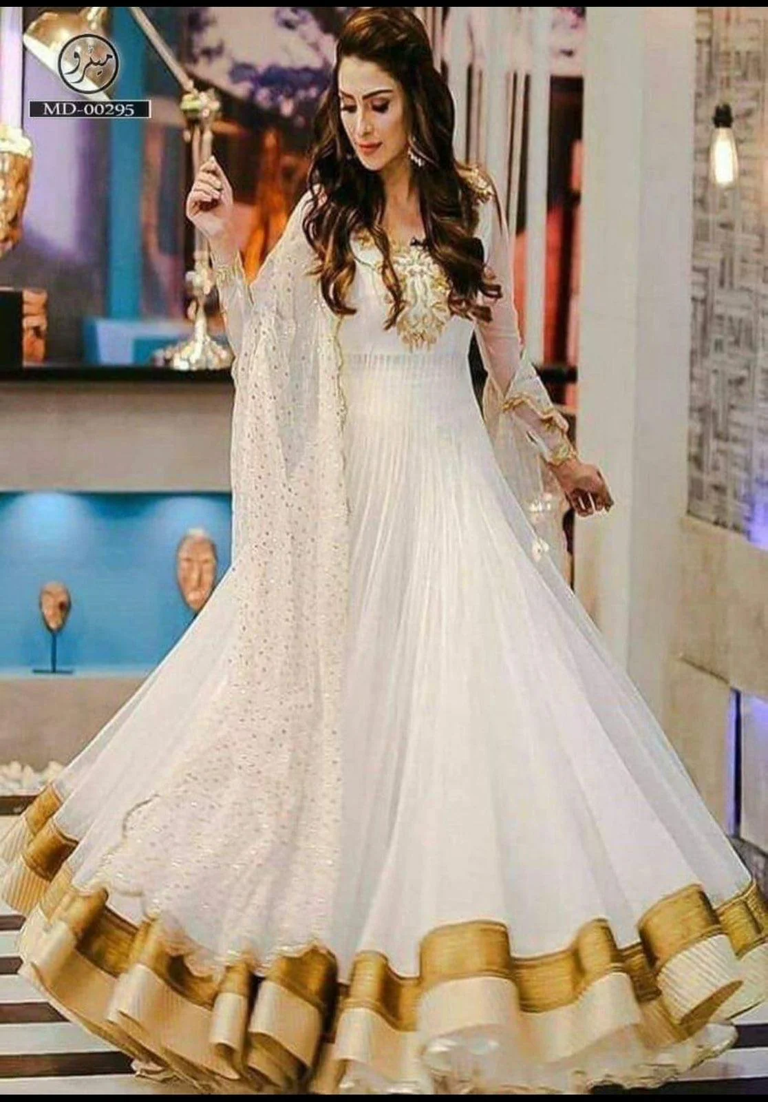 Aiza Khan Chiffon Maxi