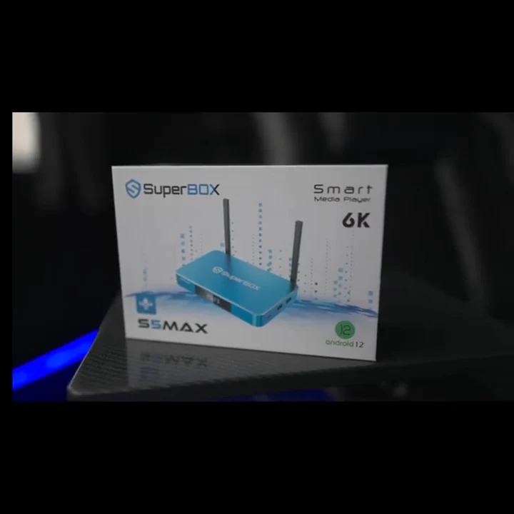 SuperBox S5 Max 6K Ultra HD Streaming Media Player with Built-in Voice Control