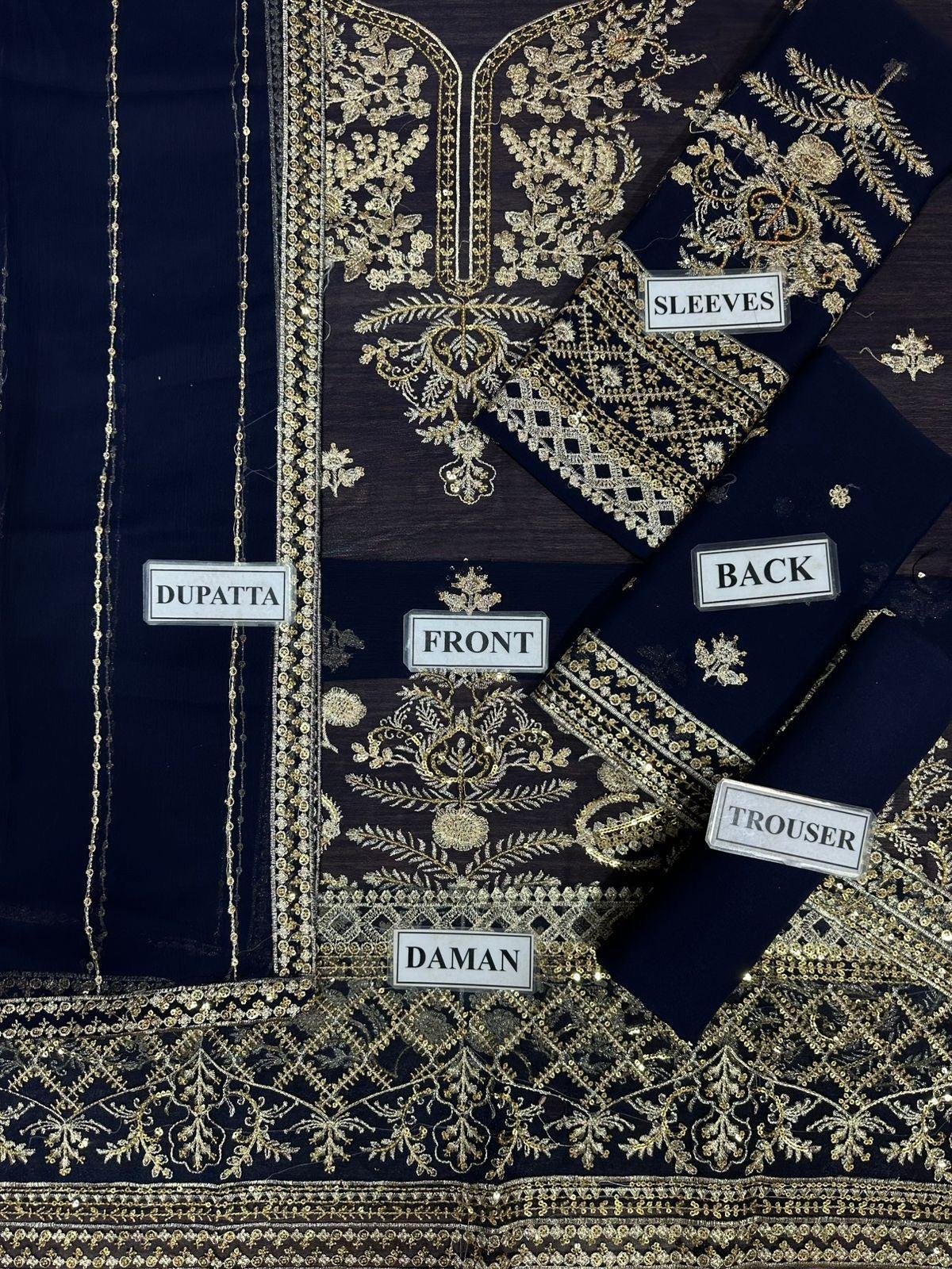 Asim Jofa Chiffon Suit