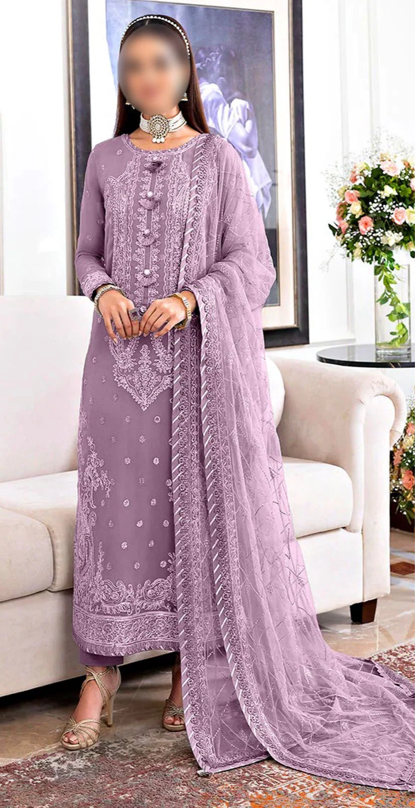 Asim Jofa Chiffon Suit