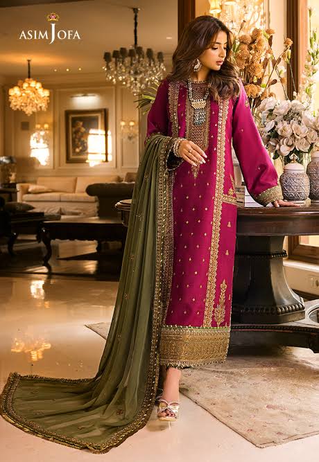 Asim Jofa Chiffon Suit