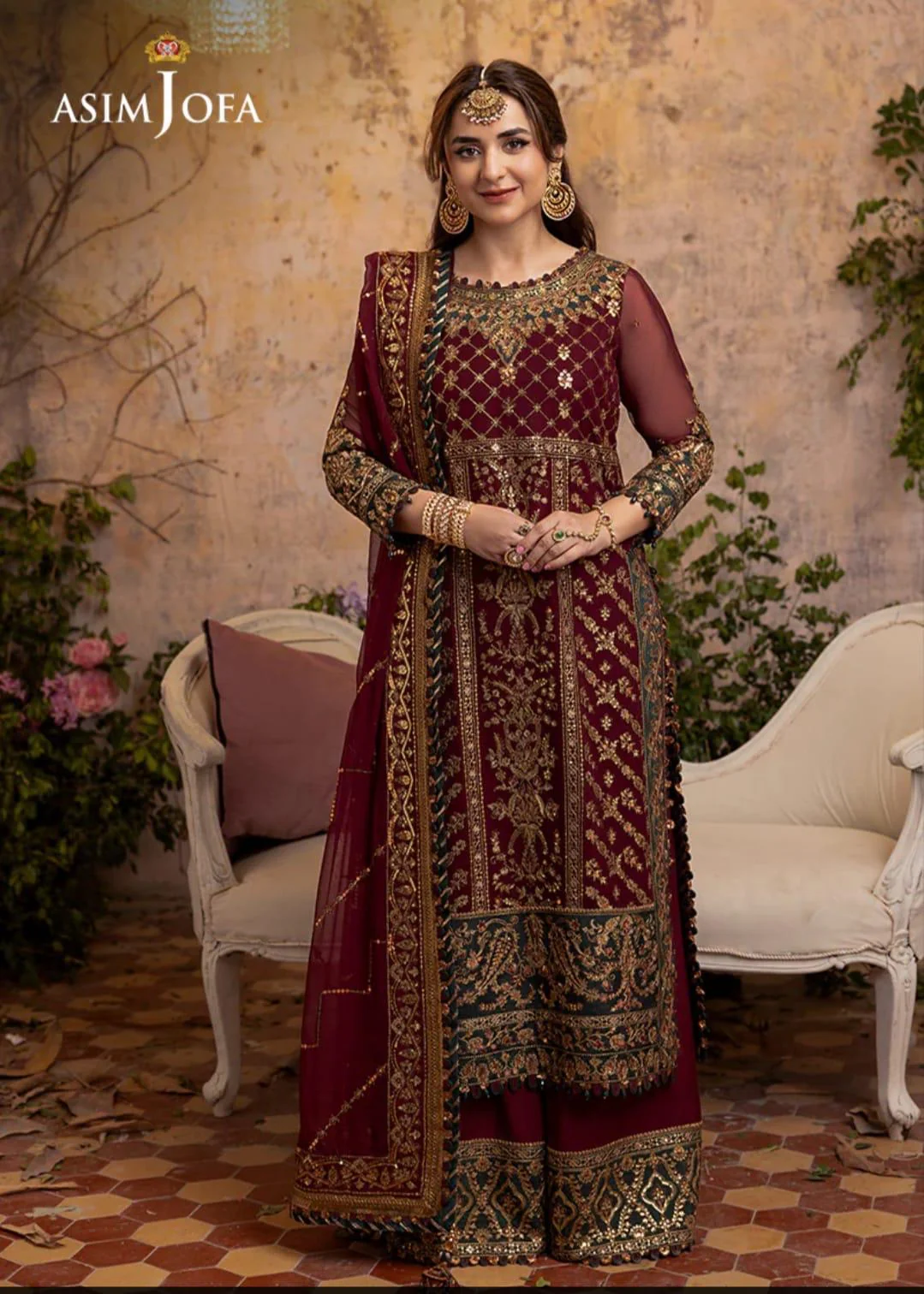 Asim Jofa Chiffon Suit
