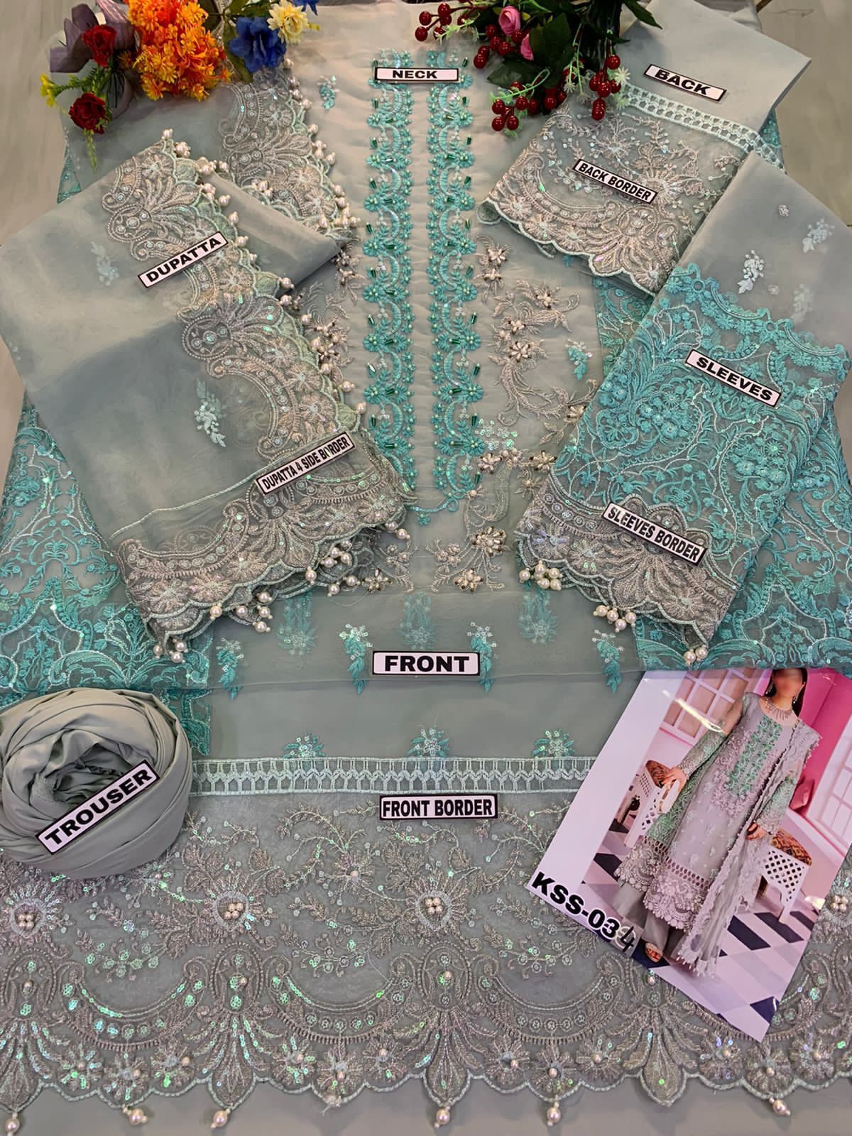 Elaf Organza Suit