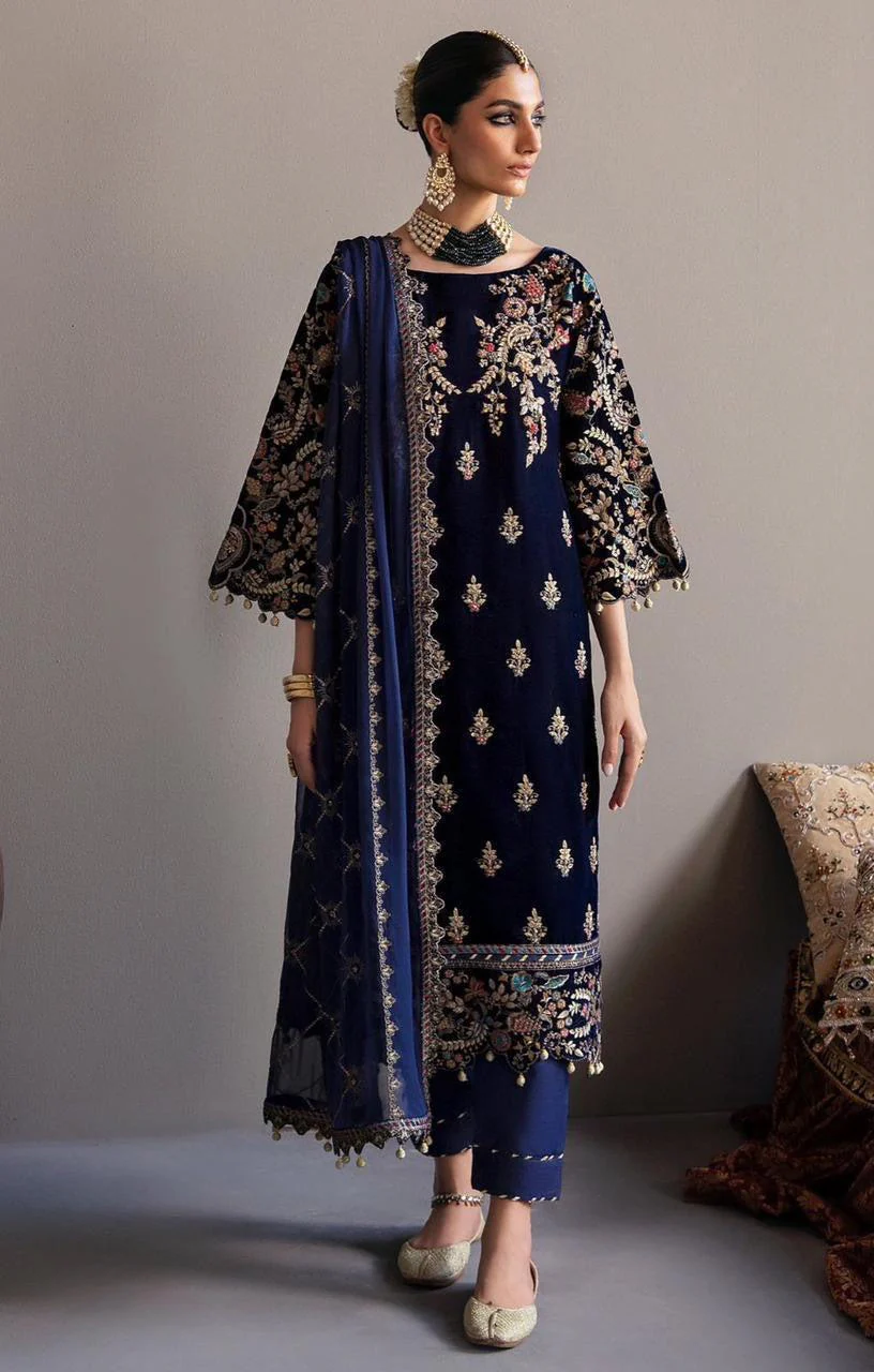 Emaan Adeel Velvet Suit