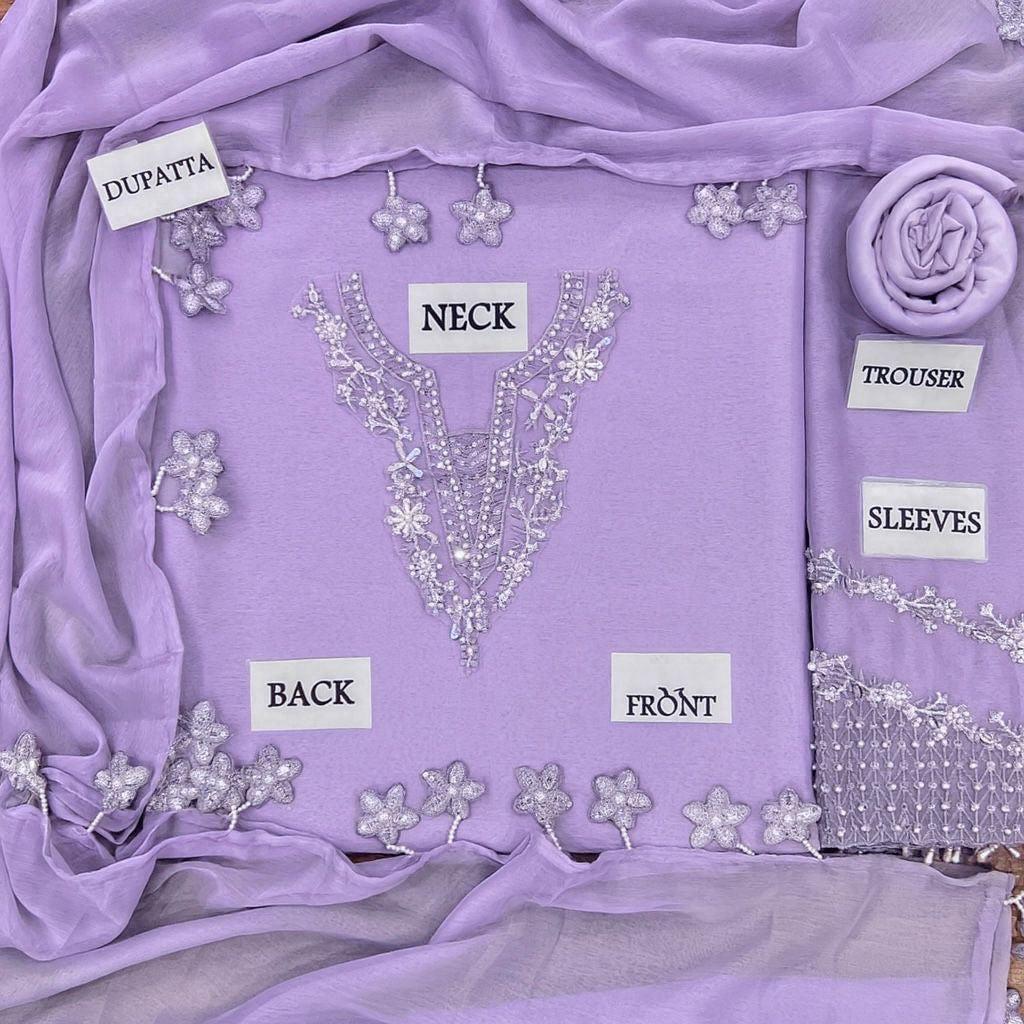 Baroque Chiffon Suit